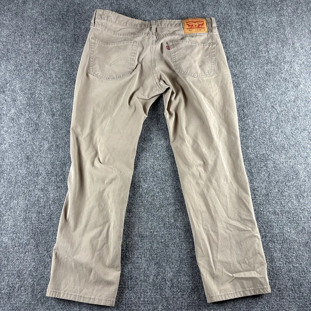 Levi's Men's 5-Pocket Khaki Pants Jean Cut Chino Tan Twill Size 34x30
